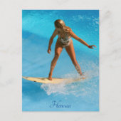 Hawaii Surfer Postcard Postkarte (Vorderseite)
