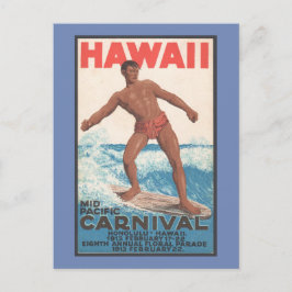 Hawaii Surfer Postkarte