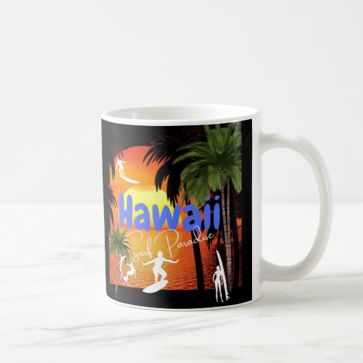 Hawaii Surfer-Typ Kaffeetasse (Rechts)