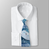 Hawaii Surfers Paradise Travel Poster Krawatte (Gebunden)