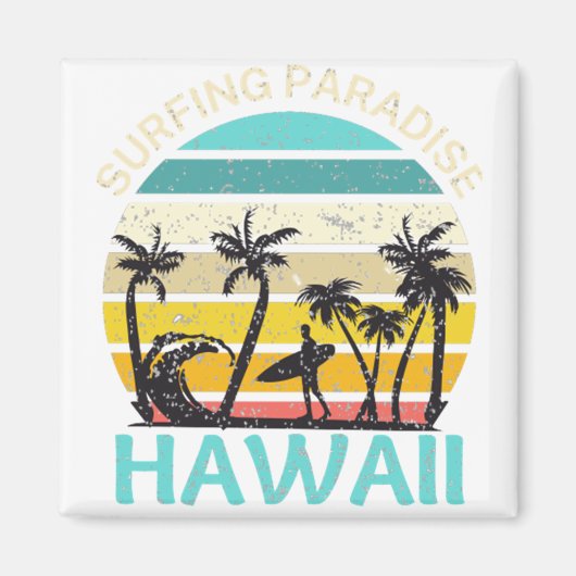 Hawaii Surfparadies Magnet (Vorne)