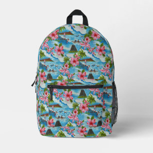 Hawaii Szenes 🌺 Bedruckter Rucksack
