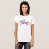 Hawaii-T - Shirt | Bunte hawaiianische Blume (Vorne ganz)