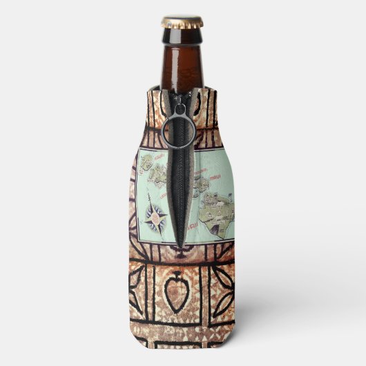 Hawaii Tapa Flaschenkühler (Flasche Rückseite)