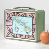 Hawaii Tapa Metall Brotdose (Beispiel)