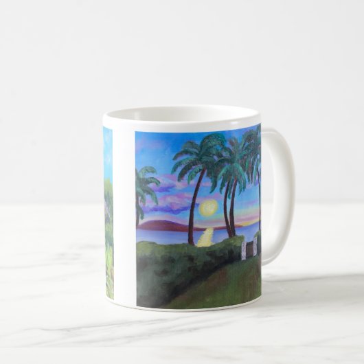 Hawaii-Tasse Kaffeetasse (VorderseiteRechts)