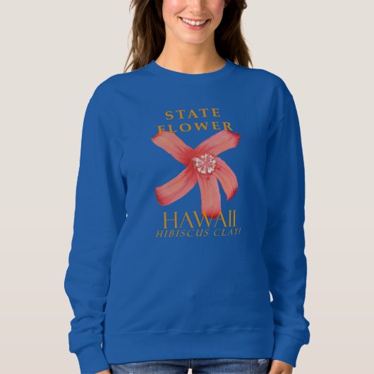 Hawaii Territoriale Blume Der Hibiskus clayi Sweatshirt (Vorderseite)