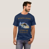 Hawaii Territorium Fisch der Humuhumu T-Shirt (Vorne ganz)