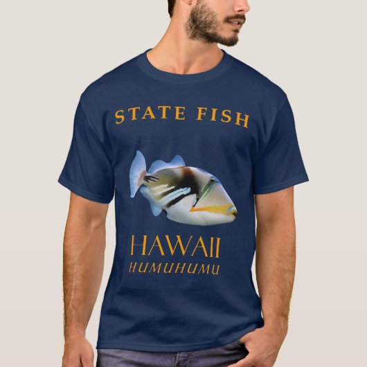 Hawaii Territorium Fisch der Humuhumu T-Shirt (Vorderseite)