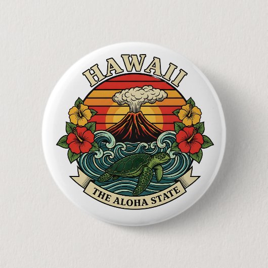 Hawaii: The Aloha State Button (Vorderseite)