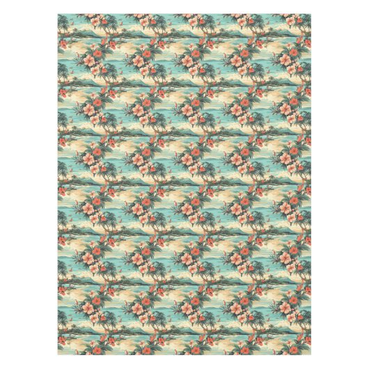 Hawaii Theme Beach Party Tischdecke (Vorderseite)