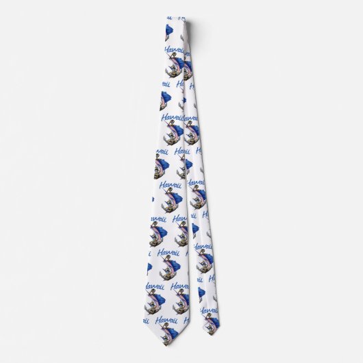 Hawaii-Tiefseefischerei Krawatte (Vorderseite)