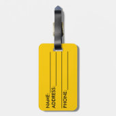 Hawaii Tii Reisegepäck Gepäckanhänger (Rückseite vertikal)