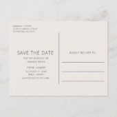 Hawaii Tiki Mask Wedding Save the Dates Ankündigungspostkarte (Rückseite)