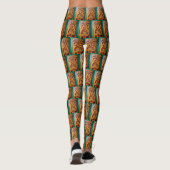 Hawaii Tiki Muster Fotografie Vintag Retro Fun Leggings (Rückseite)