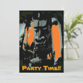 Hawaii tiki Thema anpassbare Einladungen (Stehend Vorderseite)