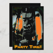 Hawaii tiki Thema anpassbare Einladungen (Vorne/Hinten)