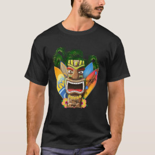 Hawaii Tiki und Surfboards T-Shirt