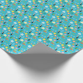 Hawaii Toucan Surf Vintag Geschenkpapier (Ecke)