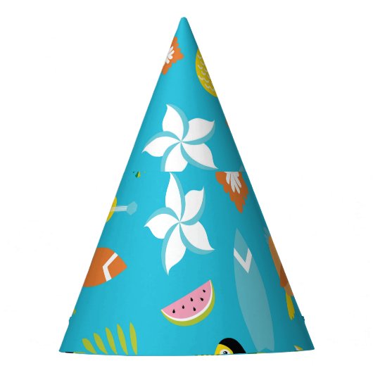 Hawaii Toucan Surf Vintag Partyhütchen (Vorderseite)