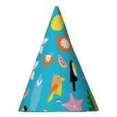 Hawaii Toucan Surf Vintag Partyhütchen (Rechts)