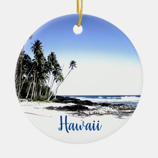 Hawaii Travel Keramik Ornament (Vorne)