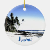 Hawaii Travel Keramik Ornament (Hinten)