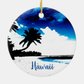 Hawaii Travel Keramik Ornament (Hinten)