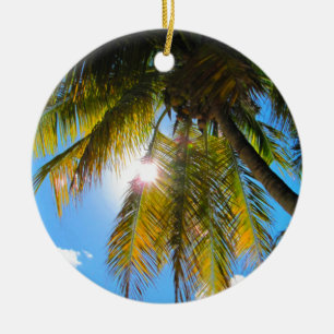 Hawaii Travel Palm Tree Keramik Ornament
