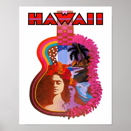 Hawaii Travel Poster (Vorne)