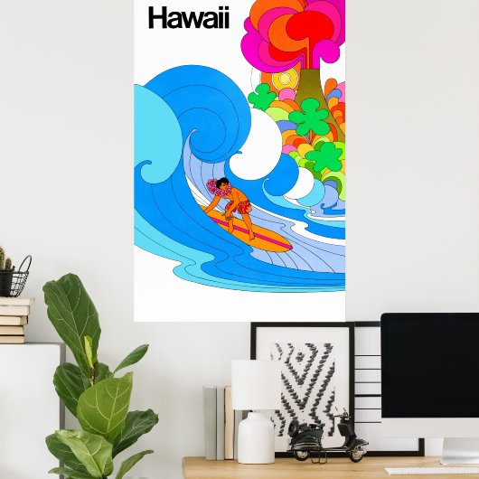 Hawaii Travel Poster (Heimbüro)