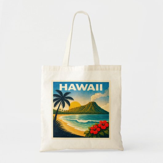 Hawaii Travel Poster Tragetasche (Vorne)