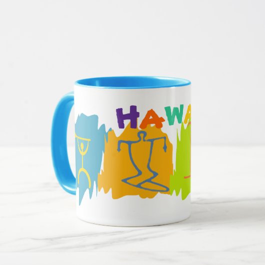 Hawaii Travel Souvenir Tasse - maßgeschneidert (Vorderseite Links)