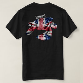 Hawaii Tribal Honu HIFlag T-Shirt