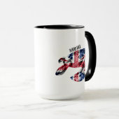 Hawaii Tribal Honu HIFlag Tasse (VorderseiteRechts)