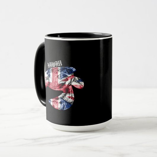 Hawaii Tribal Honu HIFlag Tasse (Vorderseite Links)