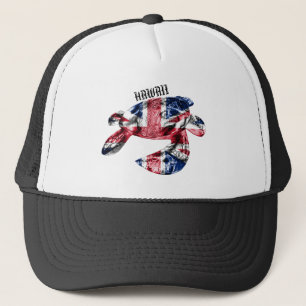 Hawaii Tribal Honu HIFlag Truckerkappe