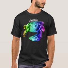 Hawaii Tribal Honu Rainbow T-Shirt