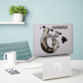 Hawaii Tribal Hook - ALOHA HAWAII Aufkleber (Laptop auf Schreibtisch)