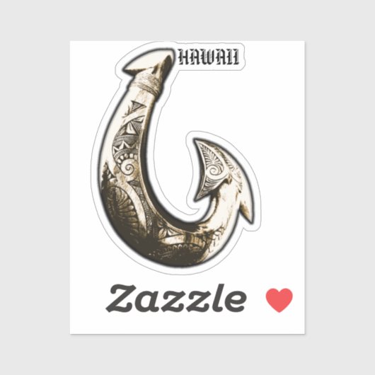 Hawaii Tribal Hook Aufkleber (Blatt)