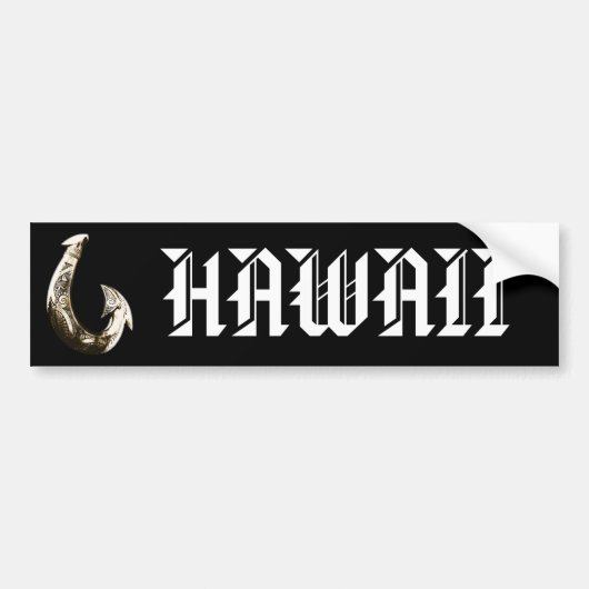 Hawaii Tribal Hook Autoaufkleber (Vorne)