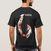 Hawaii Tribal Hook HIFlag T-Shirt (Rückseite)