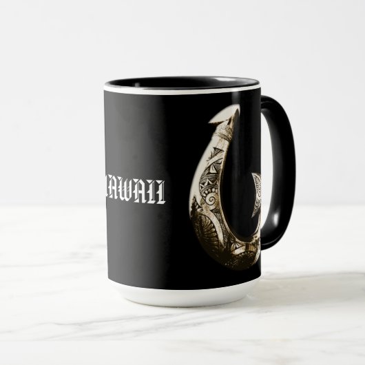 Hawaii Tribal Hook Tasse (VorderseiteRechts)