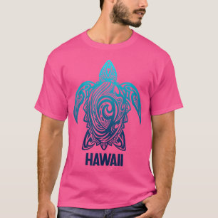 Hawaii Tribal Sea Turtle Hawaiian Surfer Scuba Div T-Shirt