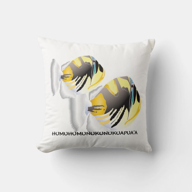 Hawaii Trigger Fish Pillow Kissen (Vorderseite)