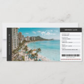 Hawaii Trip Boarding Pass Reisepass Ticket (Vorderseite)