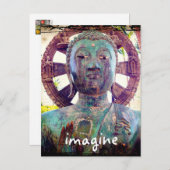 Hawaii Tropical Antique Buddha Postkarte (Vorne/Hinten)