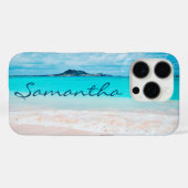 Hawaii Tropical Beach Foto Monogramm Name Case-Mate iPhone Hülle (Rückseite (Horizontal))