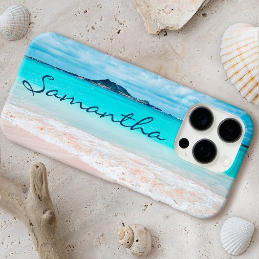 Hawaii Tropical Beach Foto Monogramm Name Case-Mate iPhone Hülle