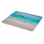 Hawaii Tropical Beach Foto Peace Liebe Schneidebrett (Ecke)